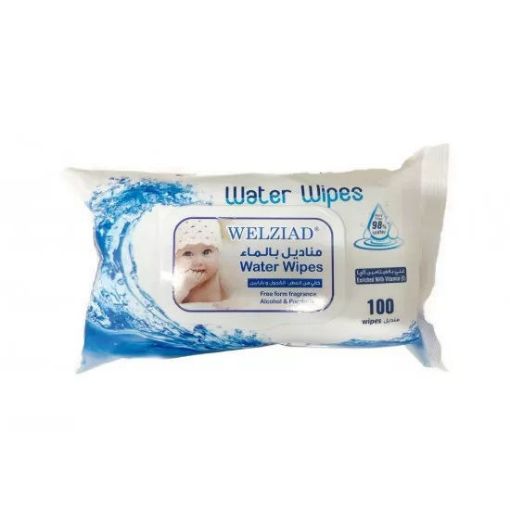 Picture of A50-Welziad Water Wipes Alcohol Free 100 wipes