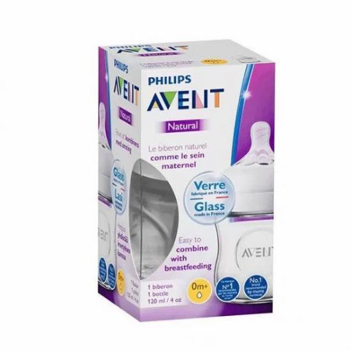 Picture of A50-Philips Avent Natural Glass Bottle (scf051/17) 120ml